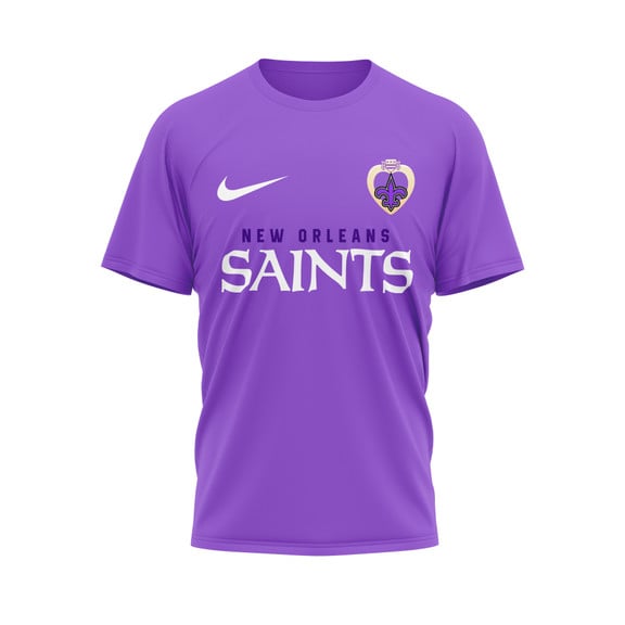 New Orleans Saints | Premium National Purple Heart Day 3D Shirt HI