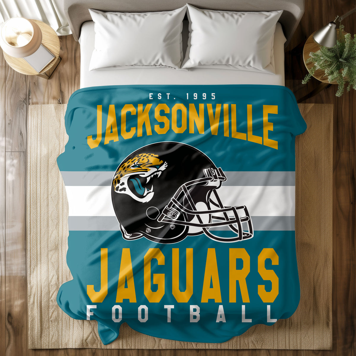 Jacksonville Jaguars Fleece Throw Blanket & Quilt