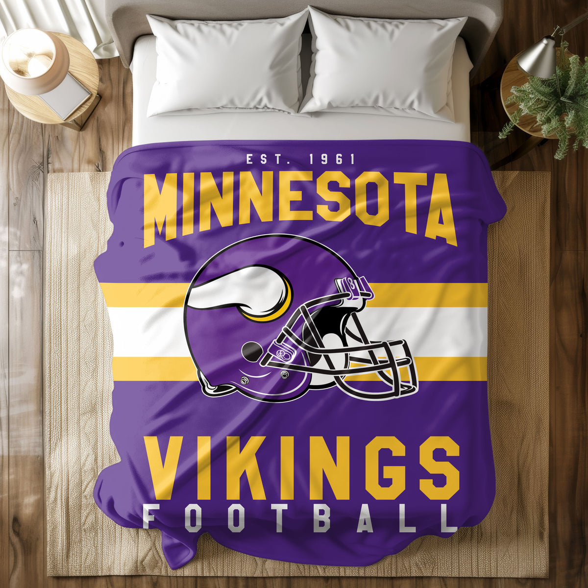Minnesota Vikings Fleece Throw Blanket & Quilt