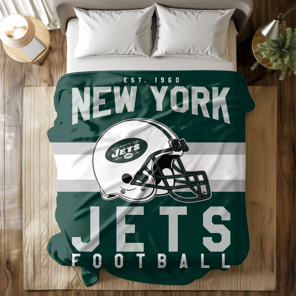 New York Jets Fleece Throw Blanket & Quilt