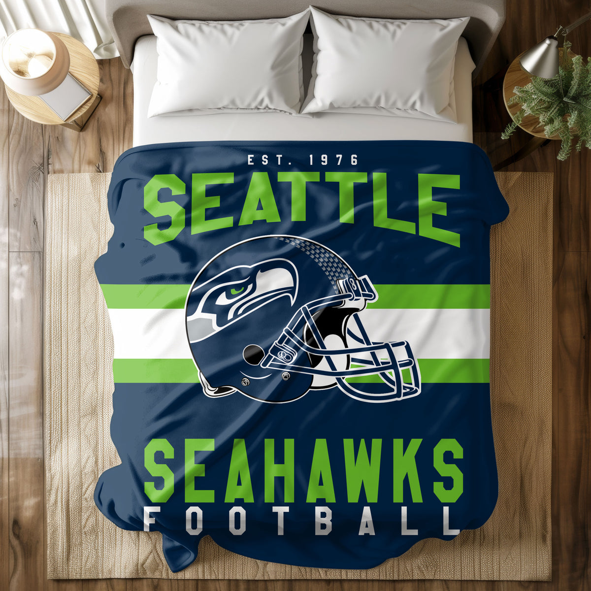 Seattle Seahawks Fleece Throw Blanket & Quilt