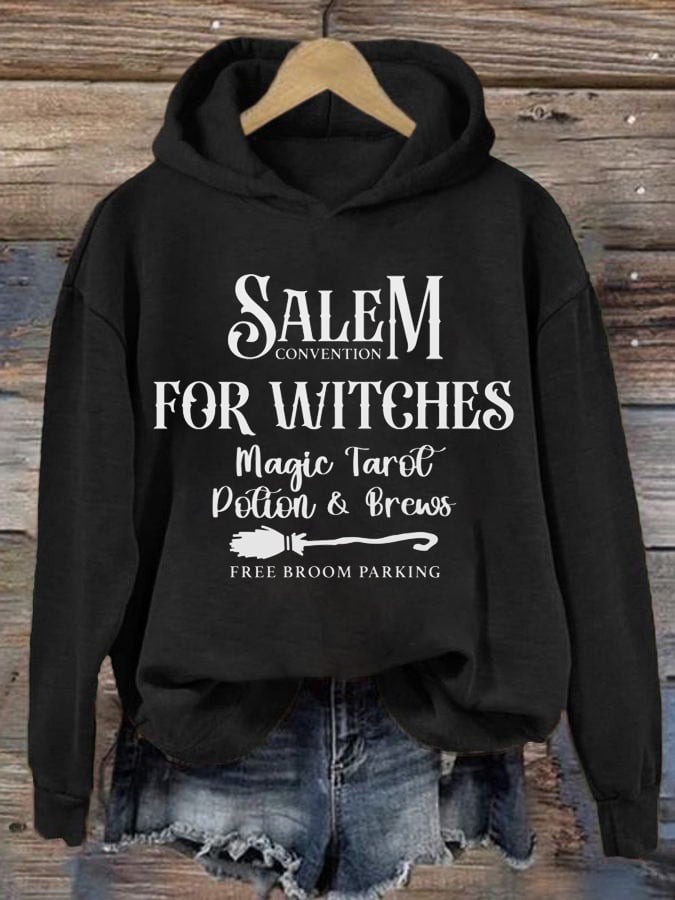 Women's Casual Salem Convention For Witches Magic Tarot Potion And Brews Classic Sweatshirt