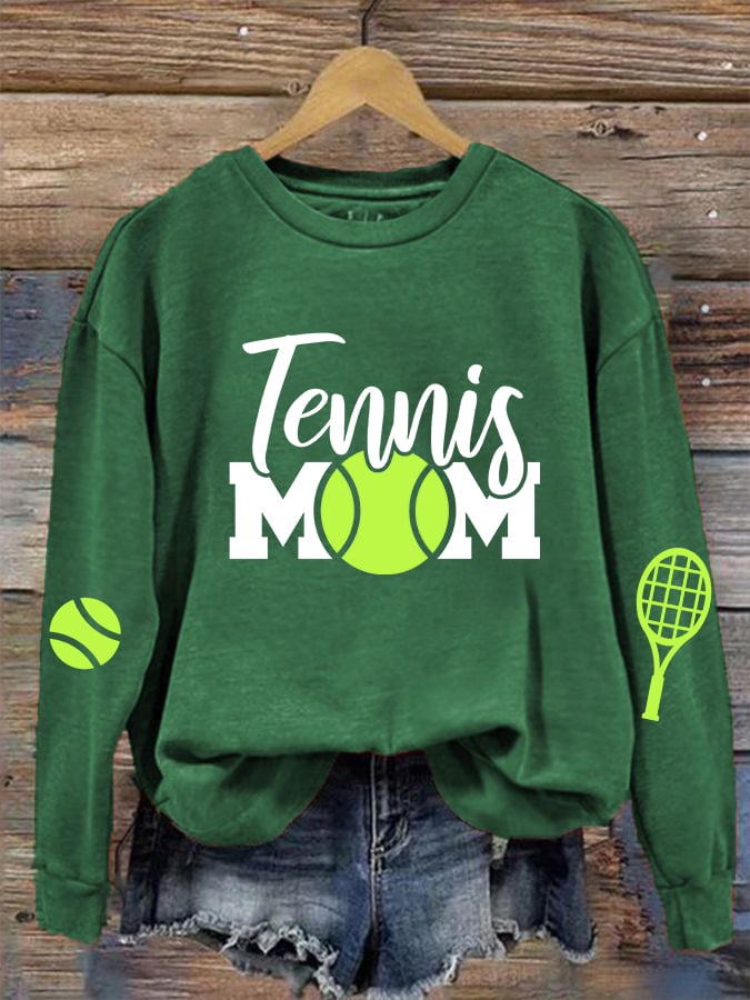 women's tennis mom sweatshirt