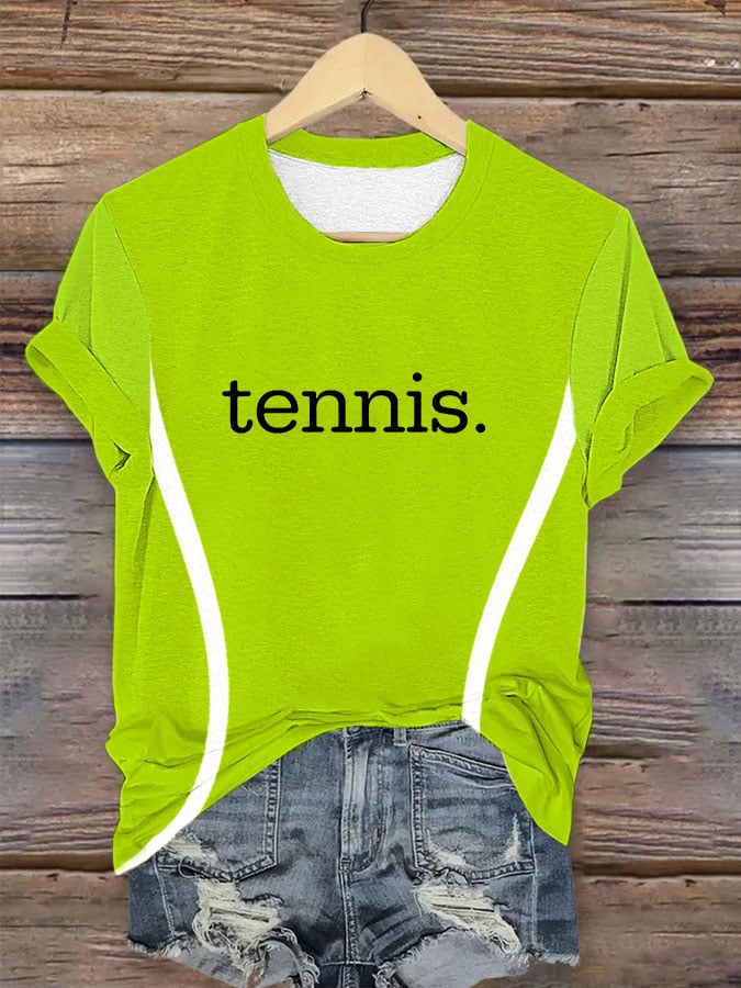 Women's Tennis Print T-Shirt