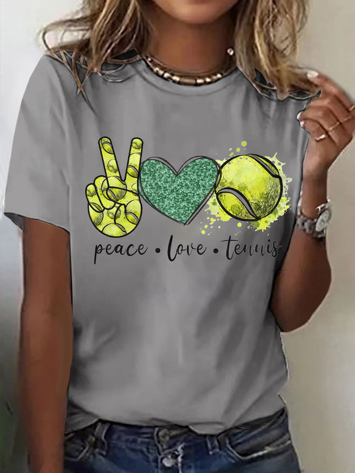 Women's Apres Tennis Print T-shirt