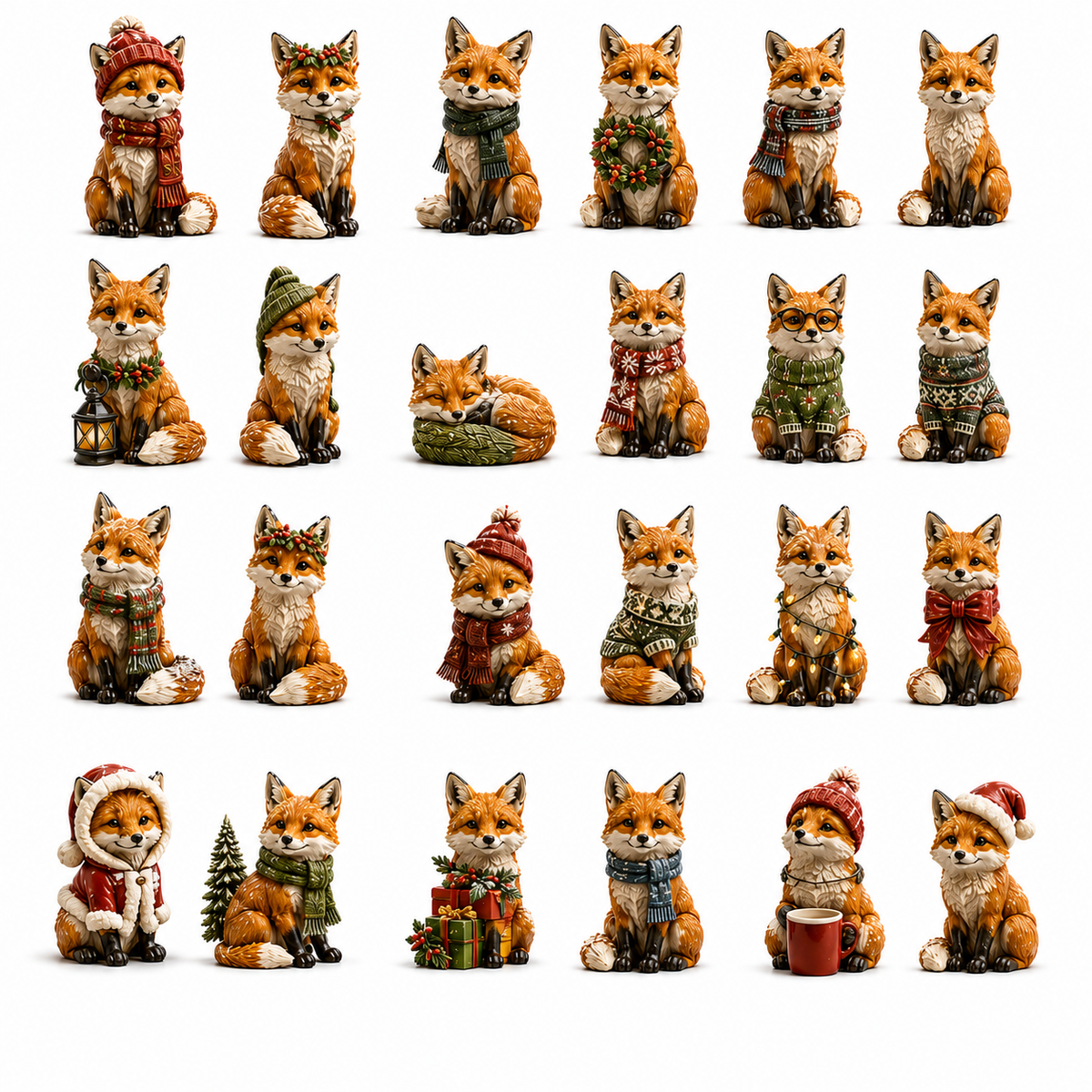 ✨24-Day Christmas Countdown Advent Calendar –Fox decoration