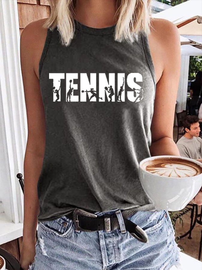 Women's Apres Tennis Printed Vest