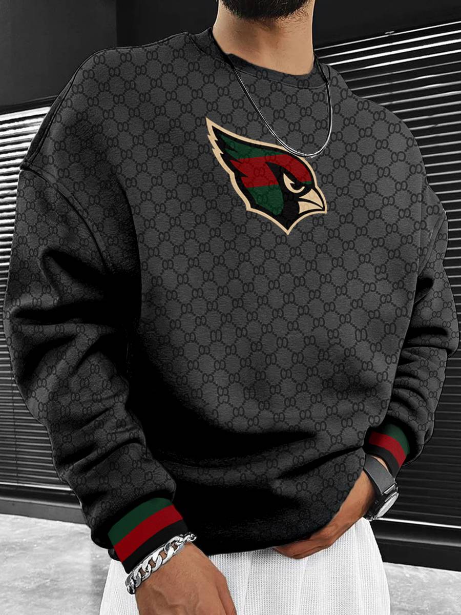 Arizona Cardinals Men's Crew Neck Sweatshirt Black
