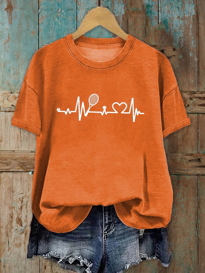 Women's Tennis Lover Printed T-Shirt