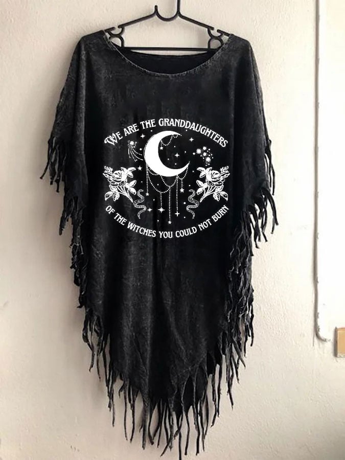 Women's We Are The GrandDaughters Of The Witches You Could Not Burn Print Top