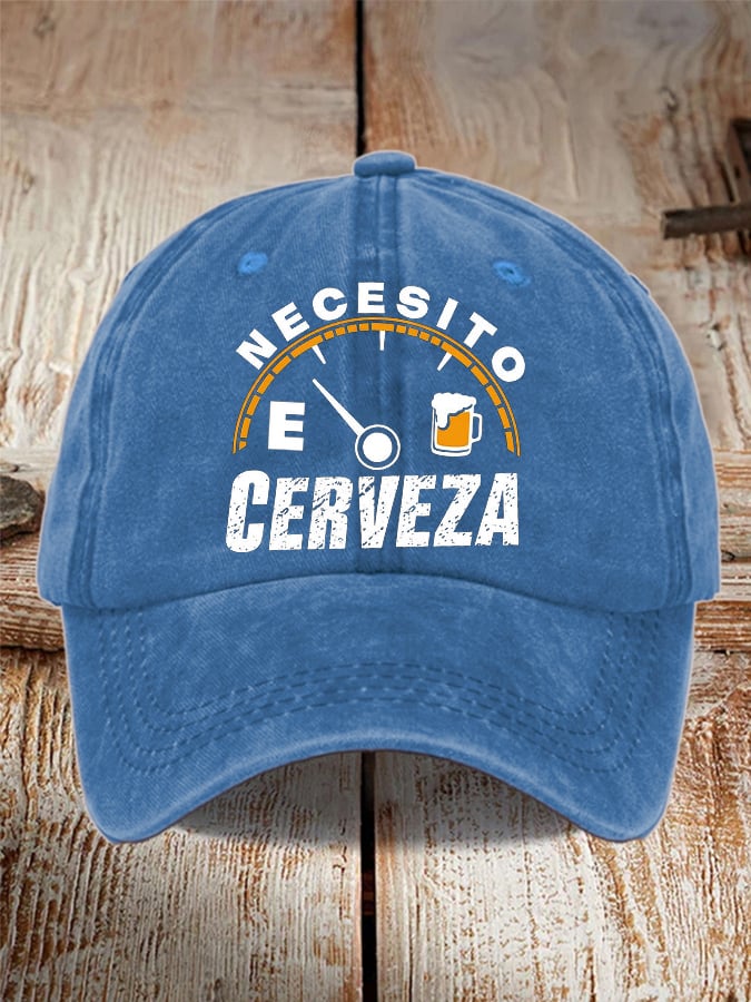 Unisex Oktoberfest Beer Print Printed Washed Distressed Hat