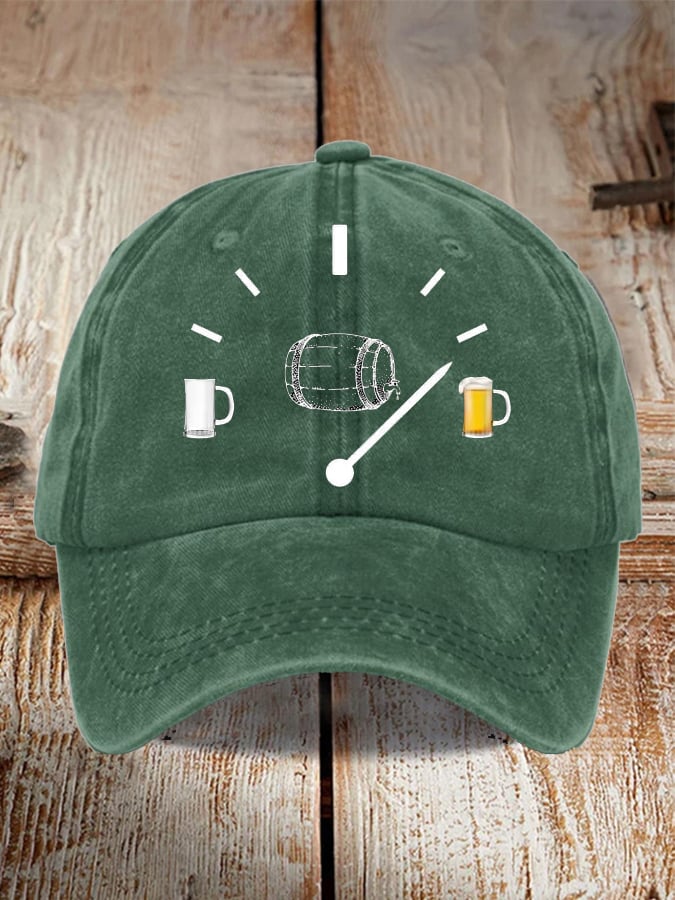 Unisex Oktoberfest Beer Print Printed Washed Distressed Hat