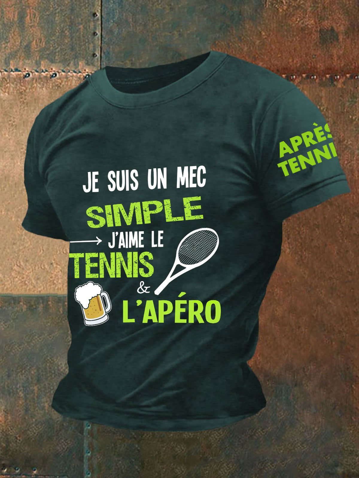 Men's T-Shirt I'm a Simple Guy I Like Tennis & Aperitifs