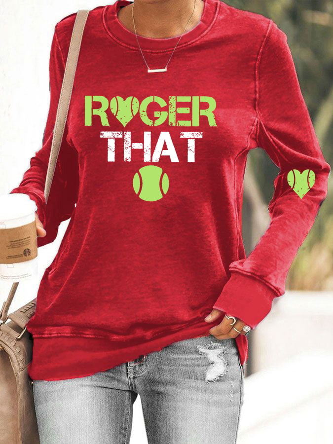 Women's tennis casual sweatshirt