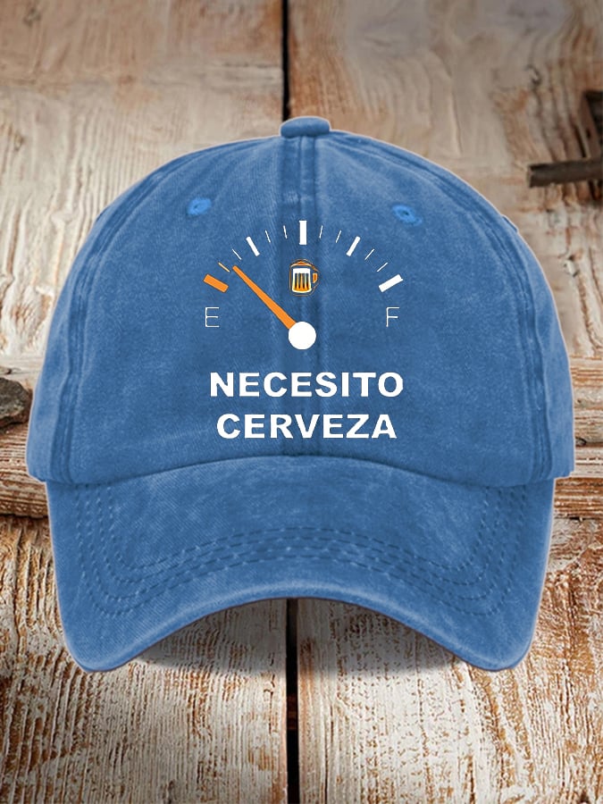Unisex Oktoberfest Beer Print Printed Washed Distressed Hat