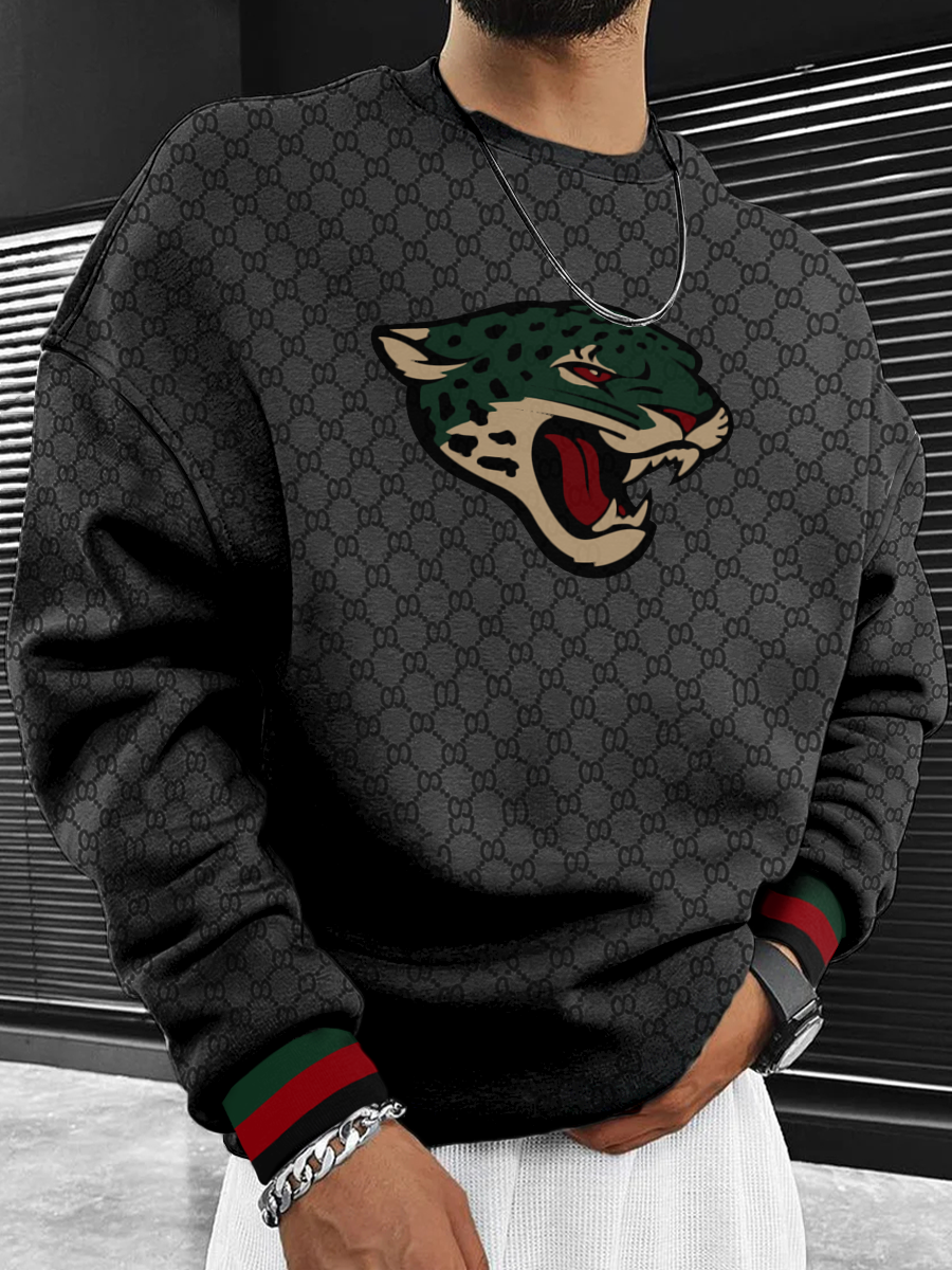 Jacksonville Jaguars Men's Crew Neck Sweatshirt Black