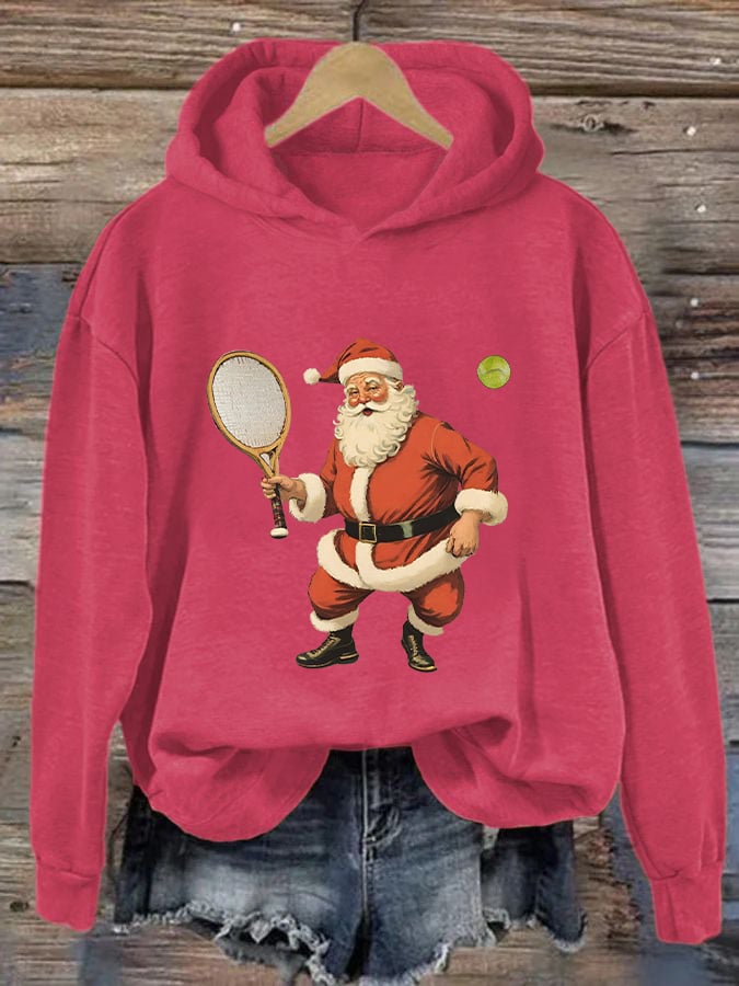 Women's Christmas Tennis Casual Hoodie