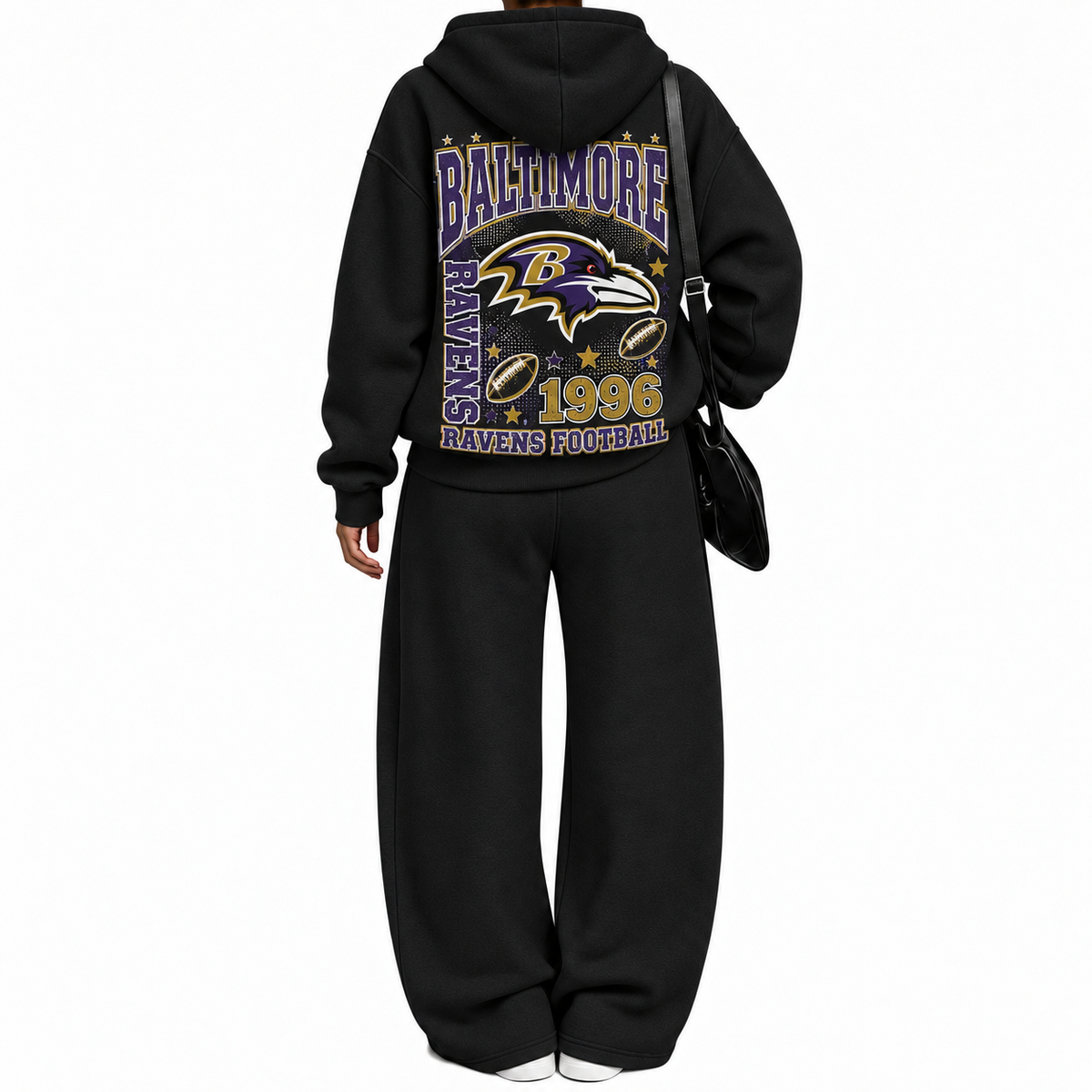 Baltimore Ravens-Vintage Plush Hoodie set