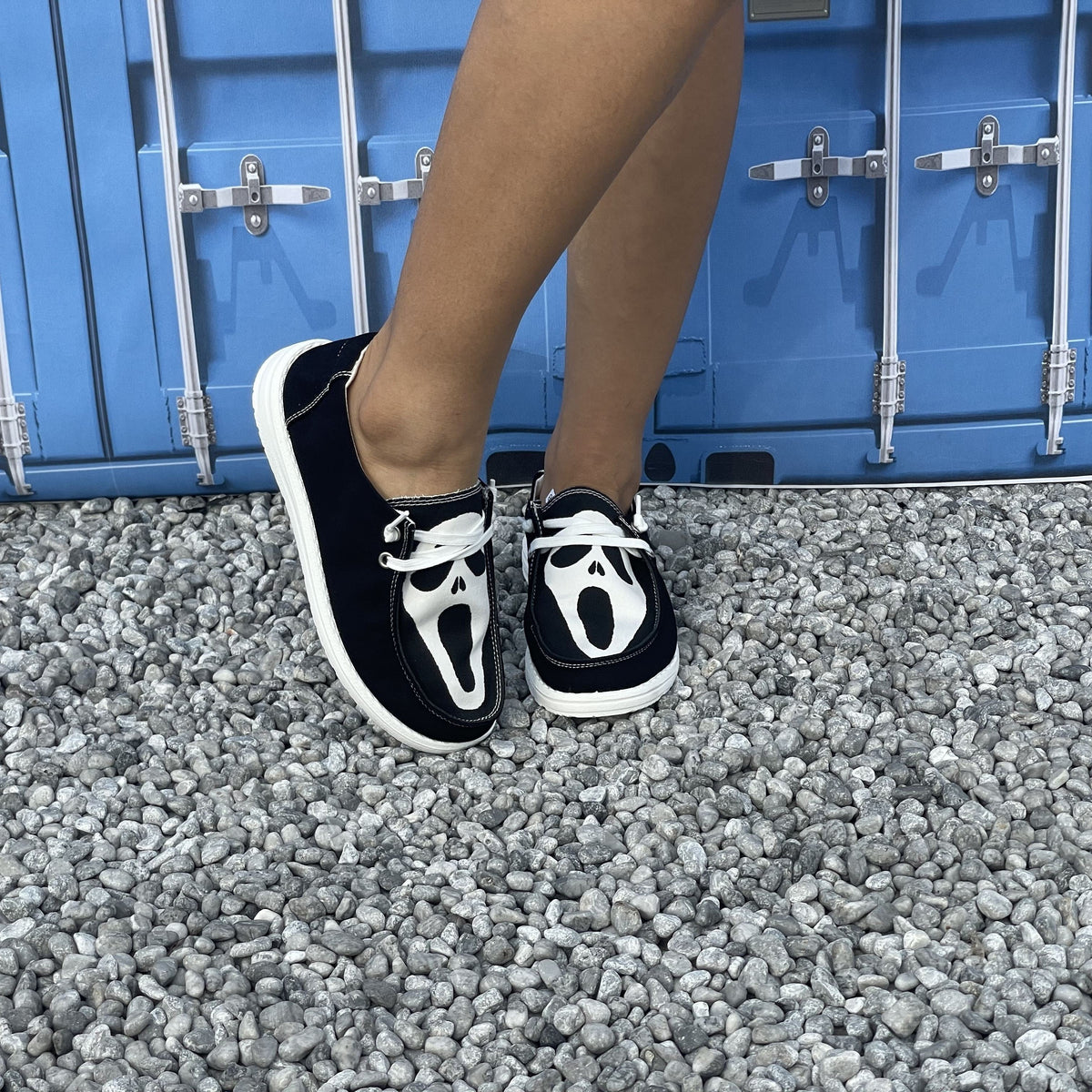 Women's Halloween Pattern Slip-On Canvas Shoes: Stylish, Comfy, and Non-Slip Lightweight Footwear