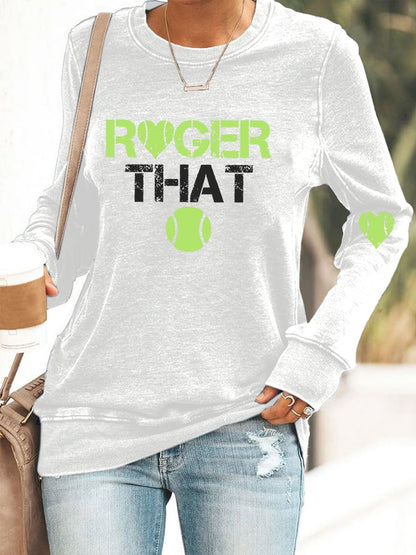 Women's tennis casual sweatshirt