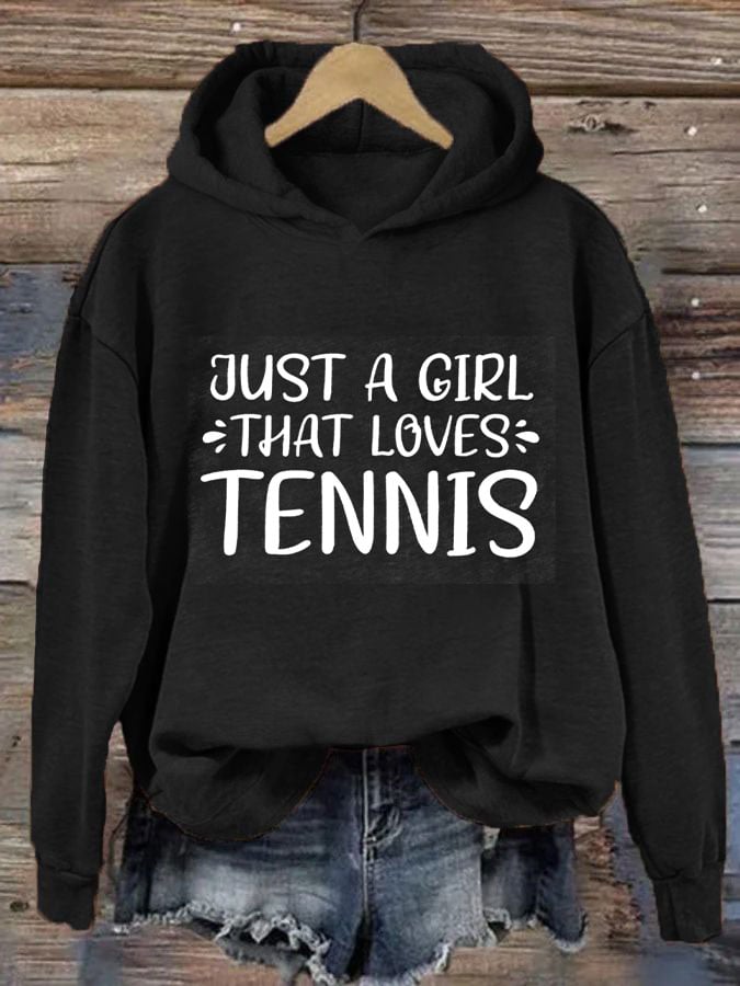Women's Just a girl that loves tennis sweatshirts