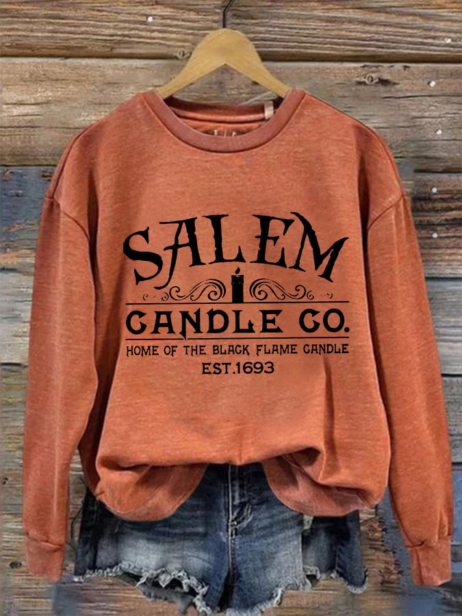 Women's Halloween Salem Candle Co. Casual Sweatshirt