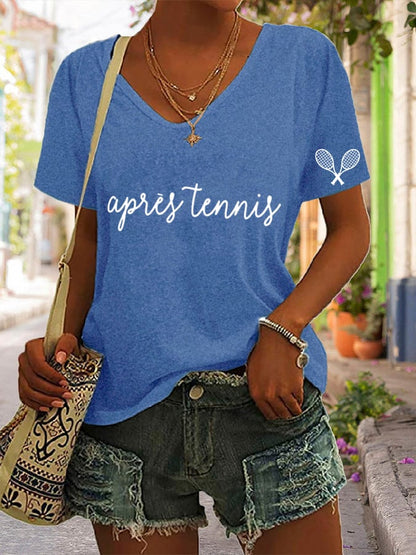 Women's Tennis Print T-shirt