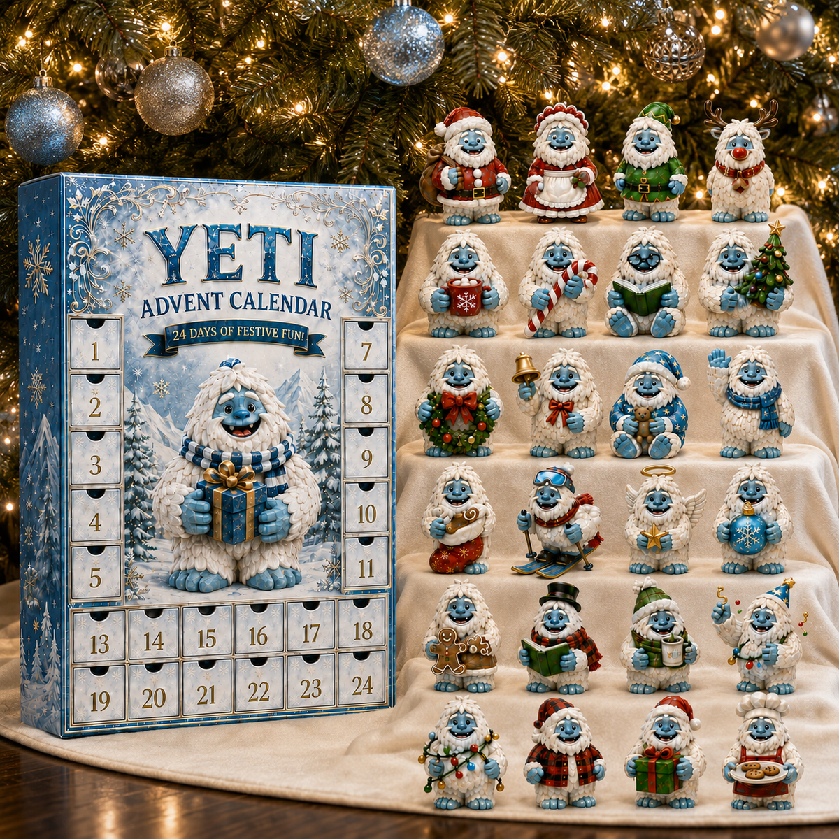 24-Day Yeti Advent Calendar | Collectible Figurine Christmas Countdown Gift