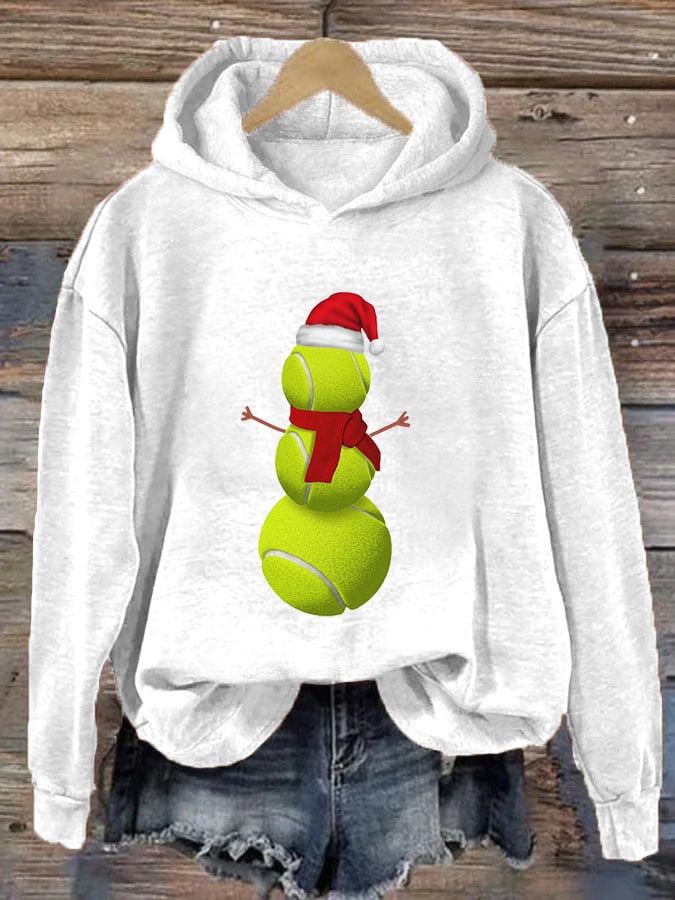 Women's Christmas Tennis Casual Hoodie
