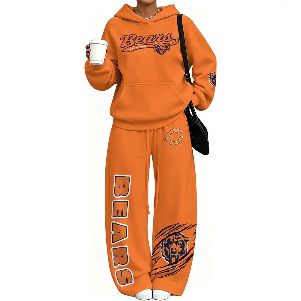 Chicago Bears Vintage Plush Hoodie set | NFL