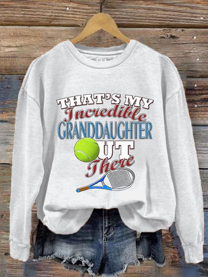 Womens That's my incredible granddaughter out there sweatshirt