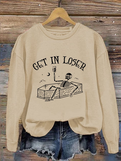 Women's Get In Loser Casual Sweatshirt