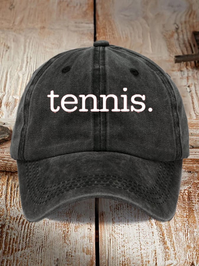Tennis Printed Baseball Cap
