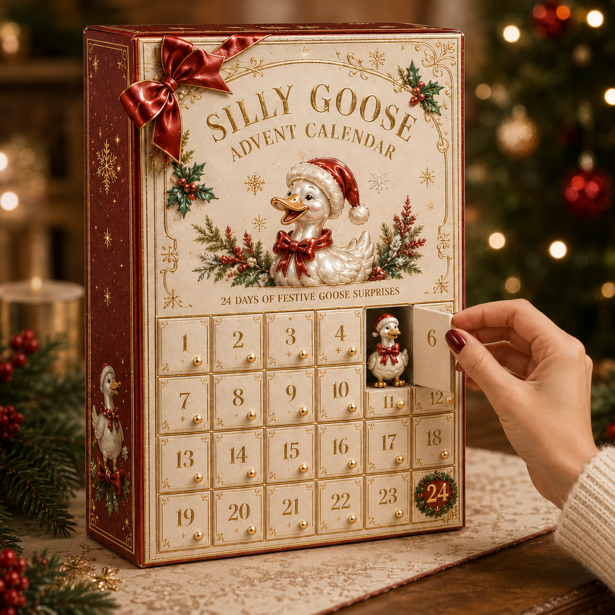 Duck 24-Day Advent Calendar – Christmas Countdown Collectible Figurines