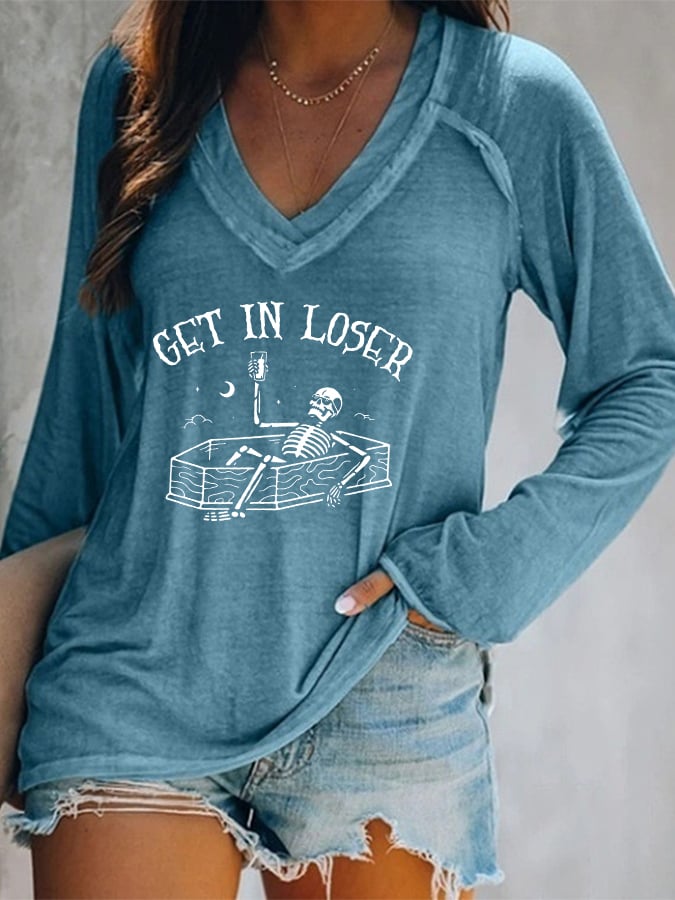 Women's Get In Loser Casual T-Shirt