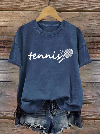 Women's Tennis Fans Printed Casual T-Shirt