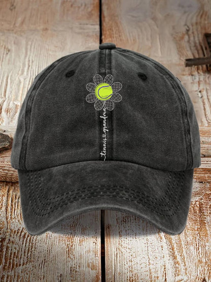 Tennis Printed Baseball Cap