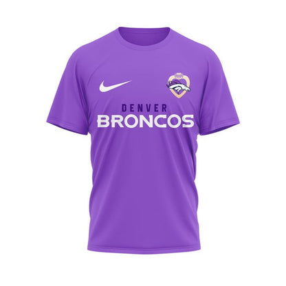 Denver Broncos | Premium National Purple Heart Day 3D Shirt HI