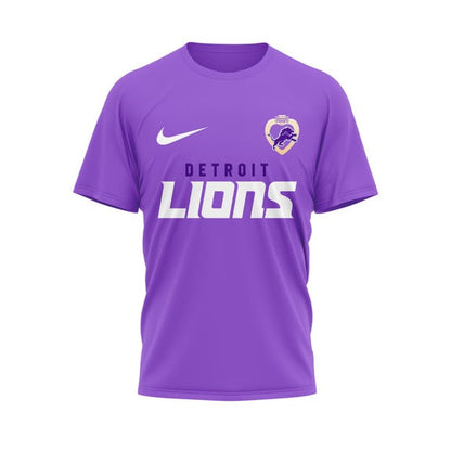 Detroit Lions | Premium National Purple Heart Day 3D Shirt HI
