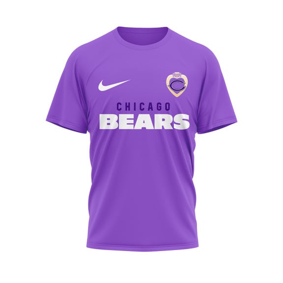 Chicago Bears | Premium NFL Premium National Purple Heart Day 3D Shirt HI