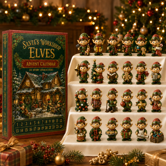 24-Day Christmas Elf Advent Calendar | Countdown Blind Box Gift