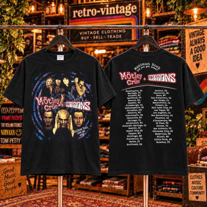Vintage Mötley Crüe Band Concert T-Shirt