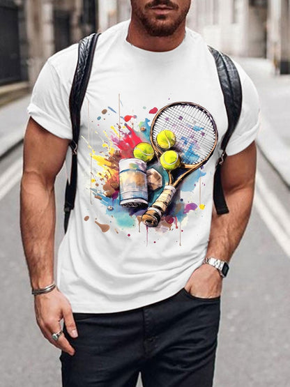 Men's Tennis Fans Print T-Shirt
