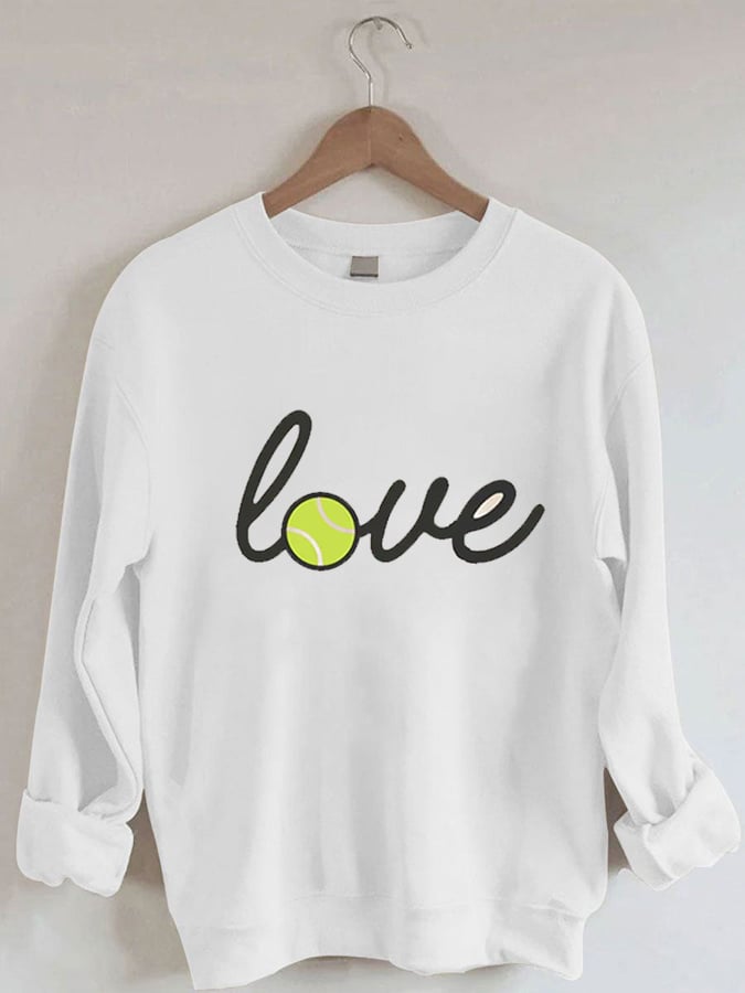 Women's Tennis Love Casual Sweatshirt