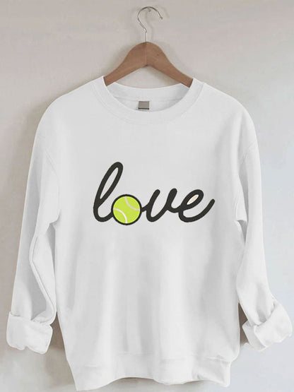 Women's Tennis Love Casual Sweatshirt