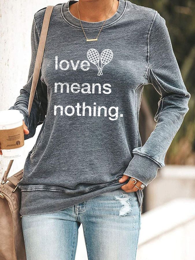 Women's tennis casual sweatshirt
