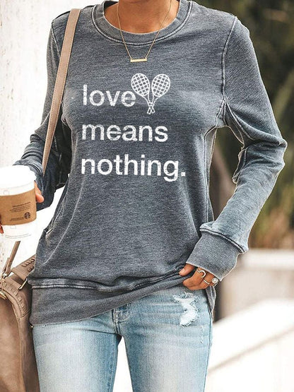 Women's tennis casual sweatshirt