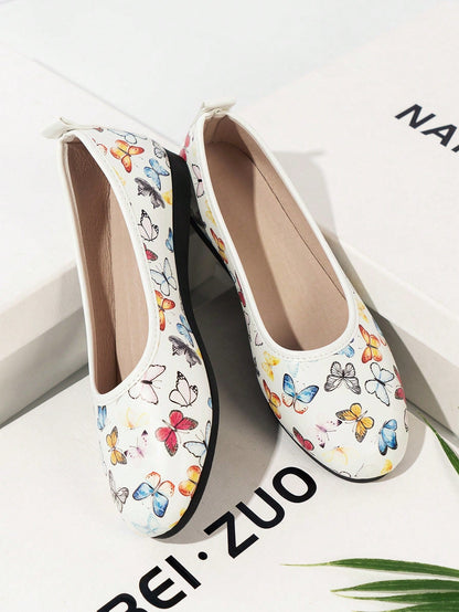 New Arrival: Elegant Butterfly Pattern Flat Shoes for Women - Perfect for Weddings & Music Festivals at Low Prices!