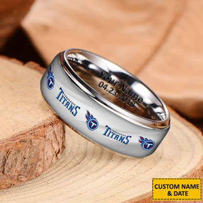 NFL New Style Ring All Team Personalized Name And Date Gift For Fans
