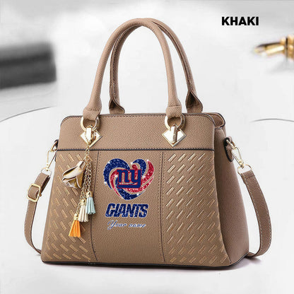 NFL New Heart Deluxe Handbag All Teams Custom Any Name Gift For Fans